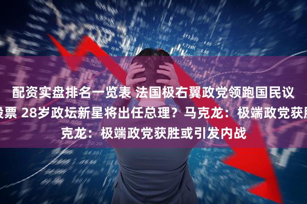 配资实盘排名一览表 法国极右翼政党领跑国民议会选举首轮投票 28岁政坛新星将出任总理？马克龙：极端政党获胜或引发内战
